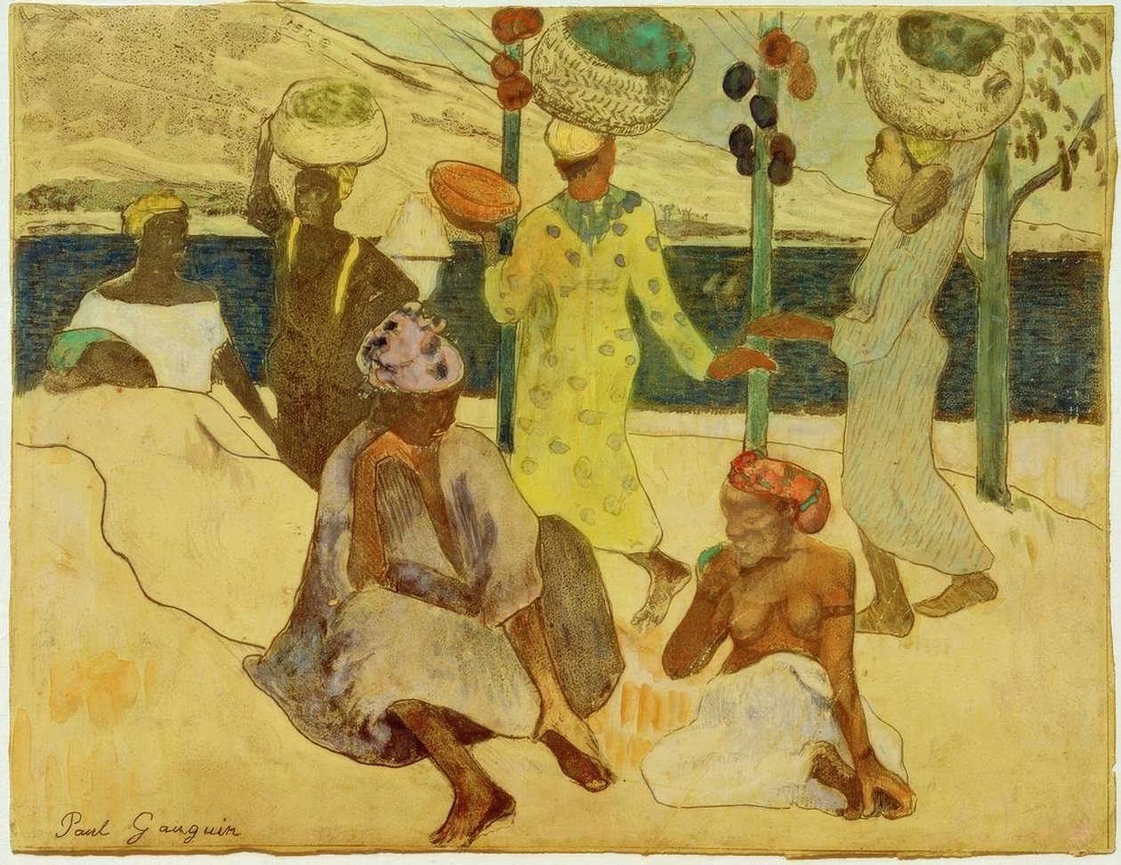 Cikador och myror av Paul Gauguin