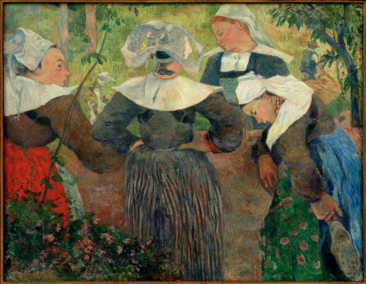 De fyra bretonerna av Paul Gauguin