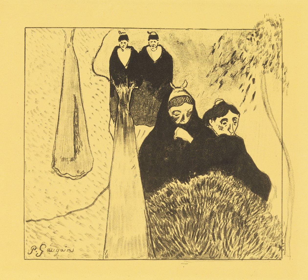 Die alten Jungfern av Paul Gauguin