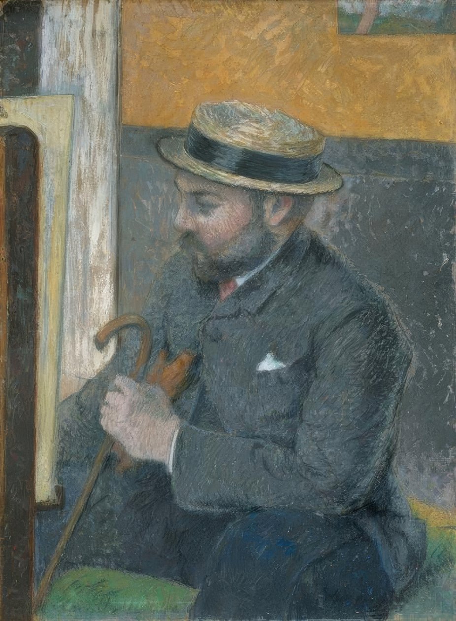Mannen med båtfararen av Paul Gauguin