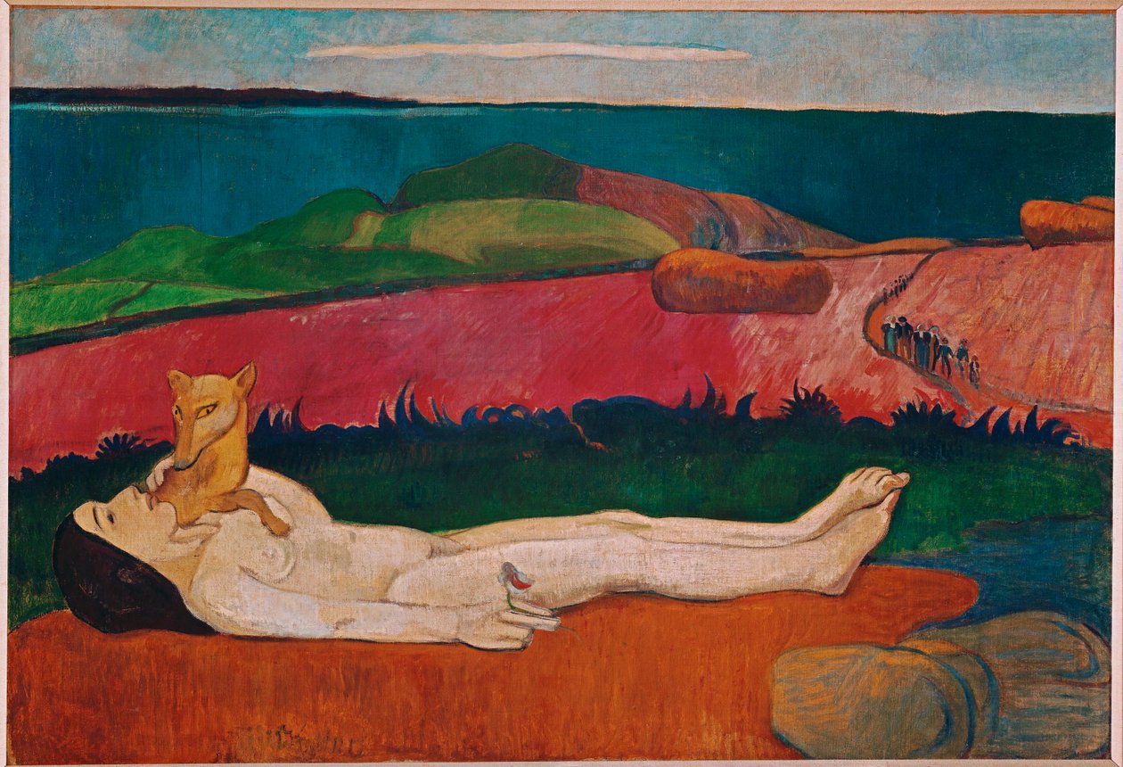 Förlust av oskuld (olja på duk) av Paul Gauguin