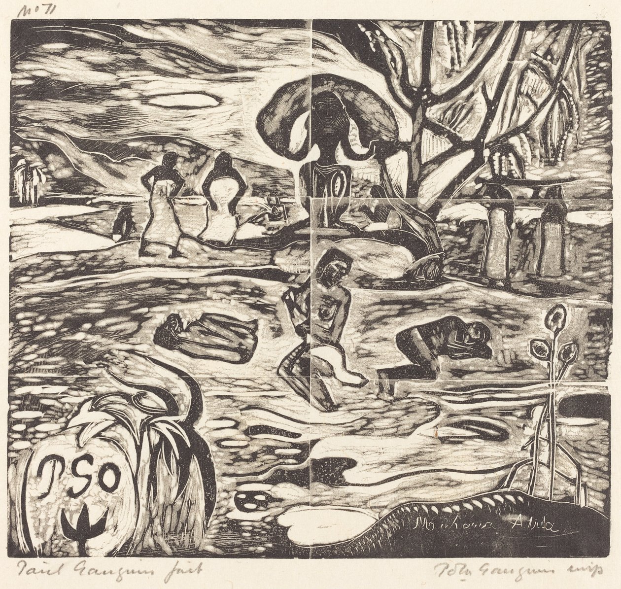Mahana Atua (gudarnas mat) av Paul Gauguin