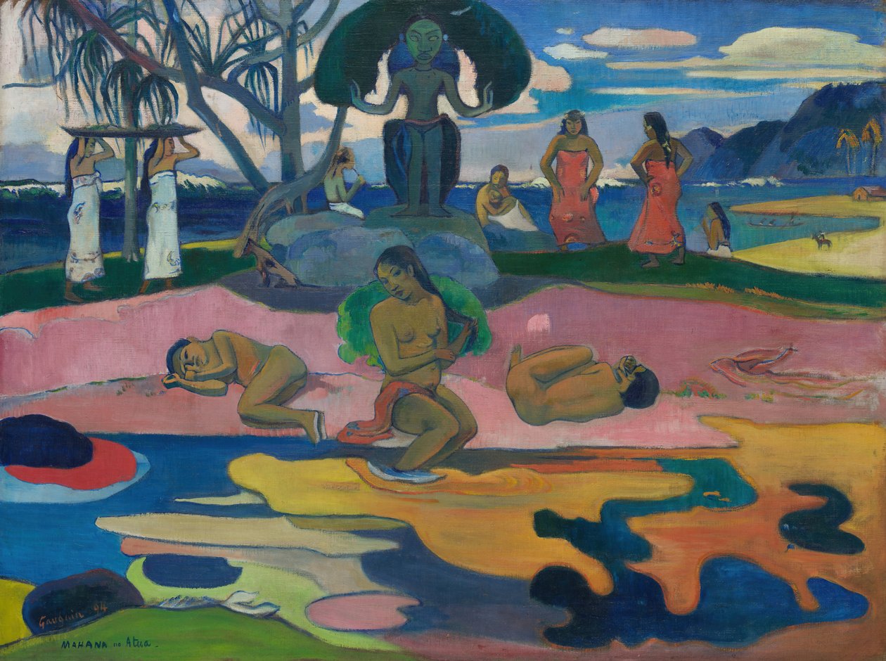 Mahana har betalat Guds dag, 1894. av Paul Gauguin
