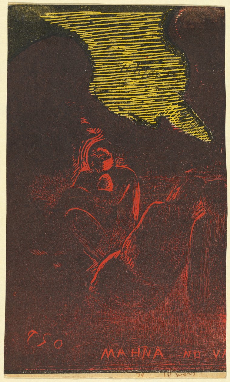Mahna no Varua Ino (Demonen talar) [verso] av Paul Gauguin