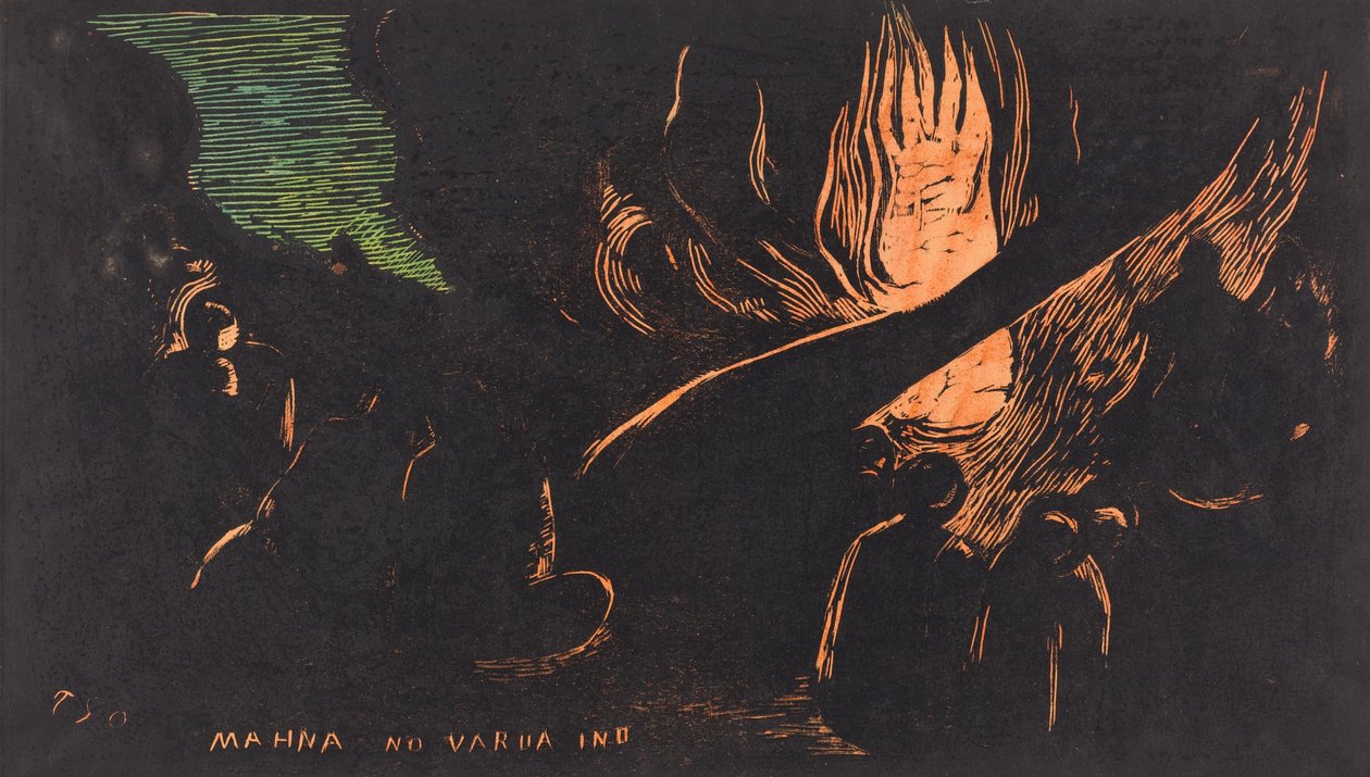 Mahna no Varua Ino Djävulen talar, 18941895. av Paul Gauguin