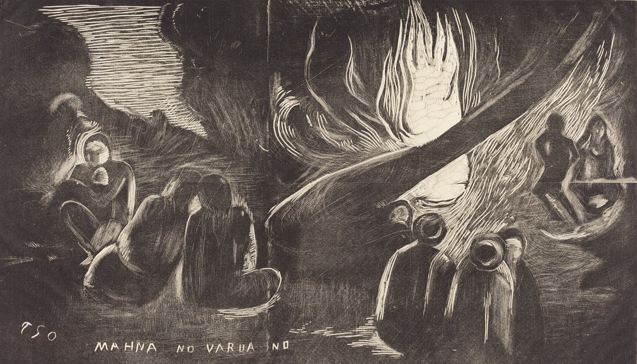 Mahna no Varua Ino Djävulen talar, 18941895. av Paul Gauguin