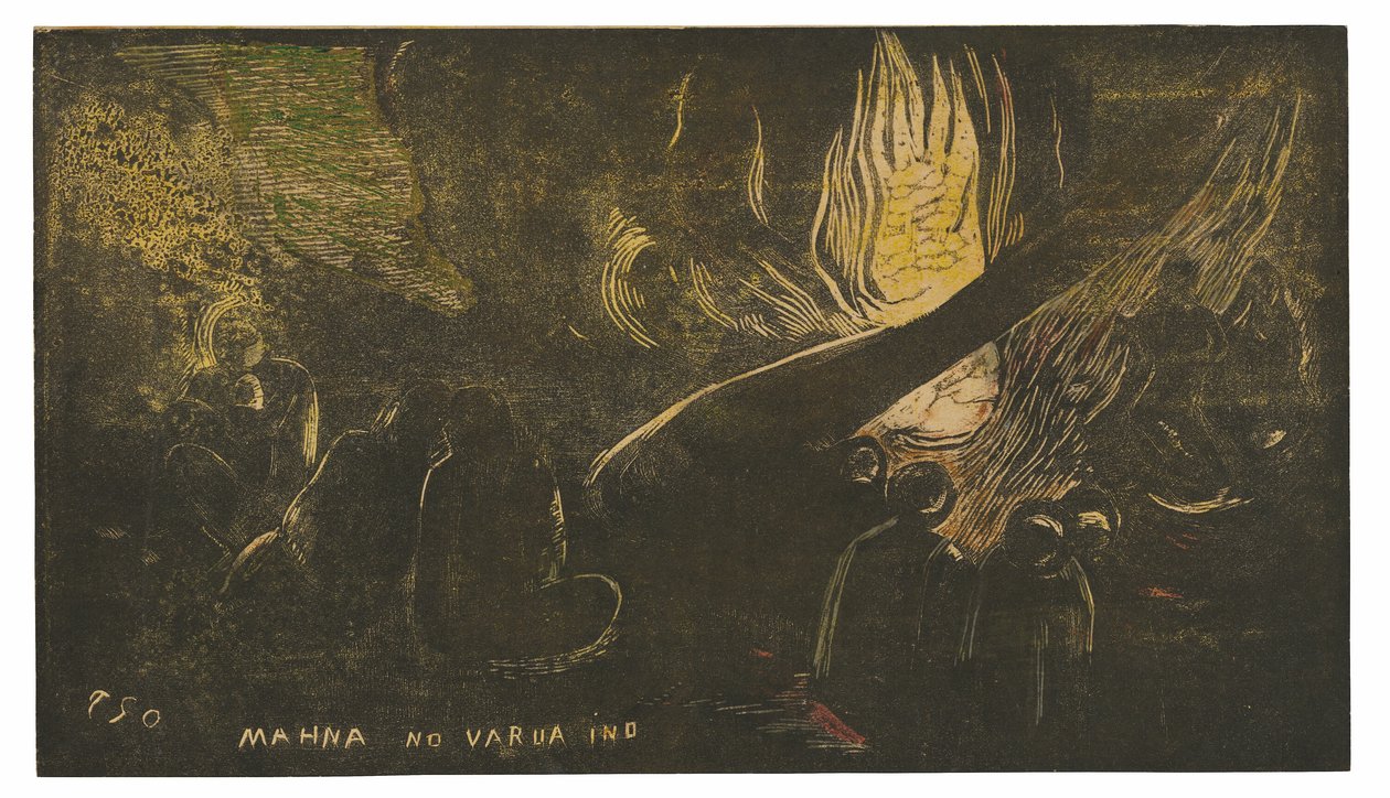 Mahna no varua ino (Djävulen talar), från Noa Noa-sviten av Paul Gauguin