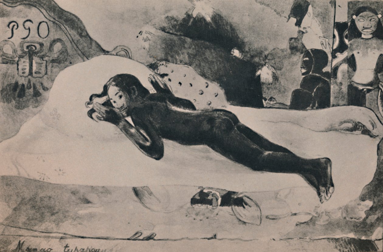 Manao Tupapau The Spirit of the Dead Watches, ca 1892, 1946 av Paul Gauguin