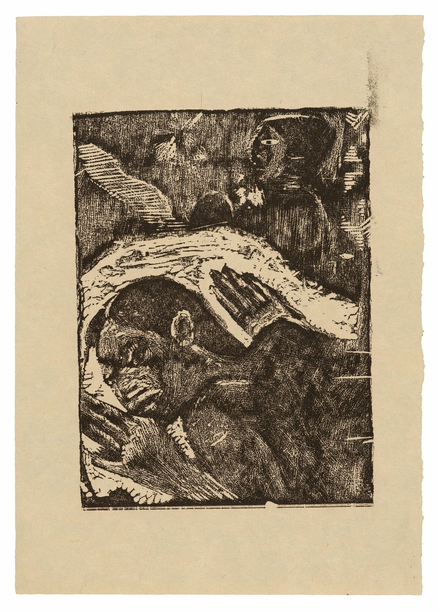 Manao tupapau (Hon tänker på spöket eller spöket tänker på henne) av Paul Gauguin