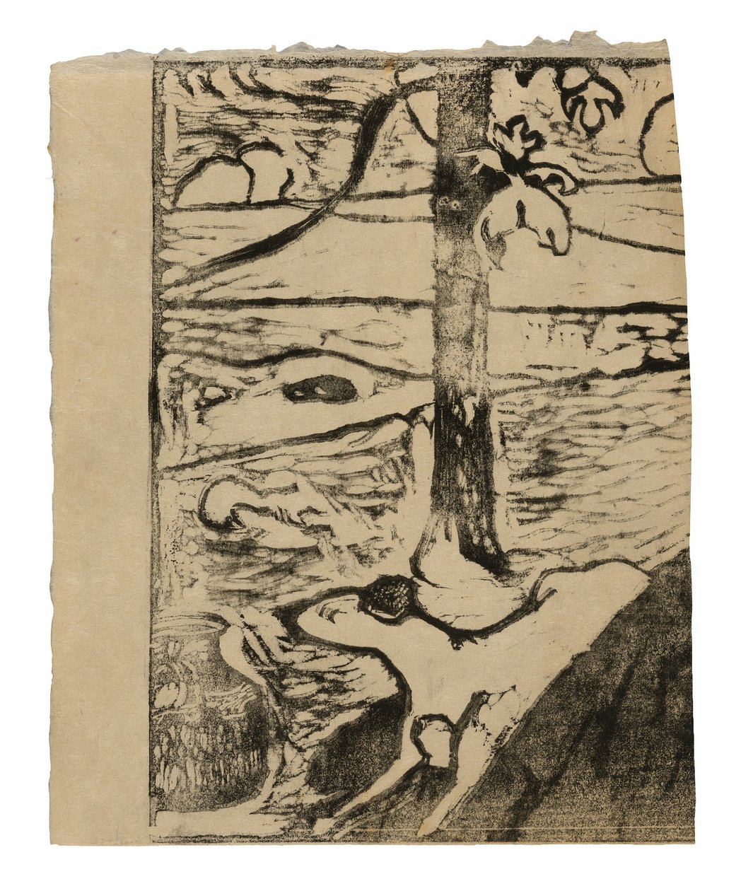 Manao tupapau (Hon tänker på spöket eller spöket tänker på henne) av Paul Gauguin
