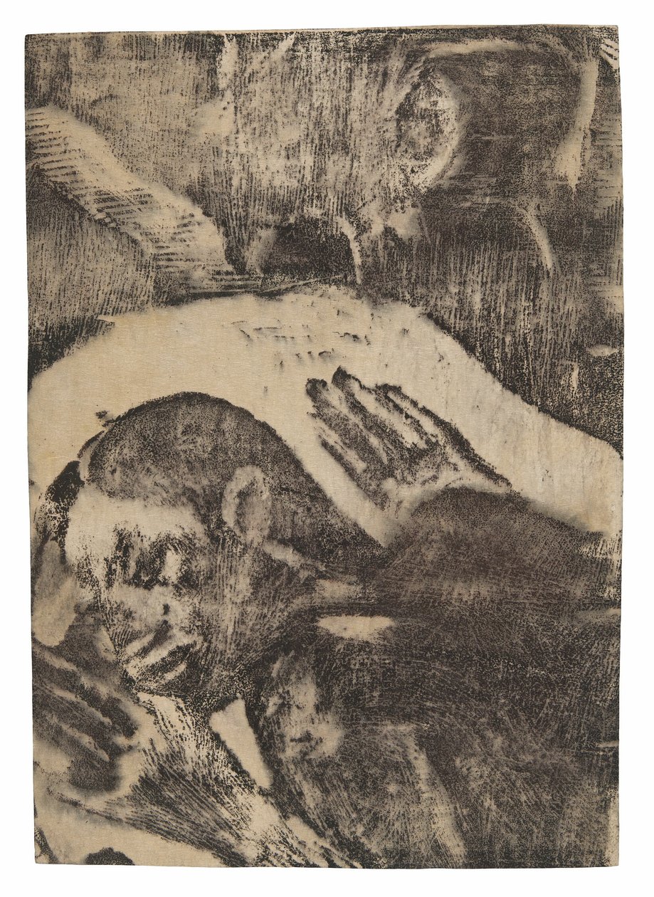 Manao tupapau (Hon tänker på spöket eller Spöket tänker på henne) av Paul Gauguin