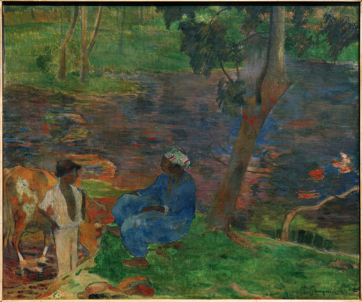 Martinique (på dammbanken) av Paul Gauguin
