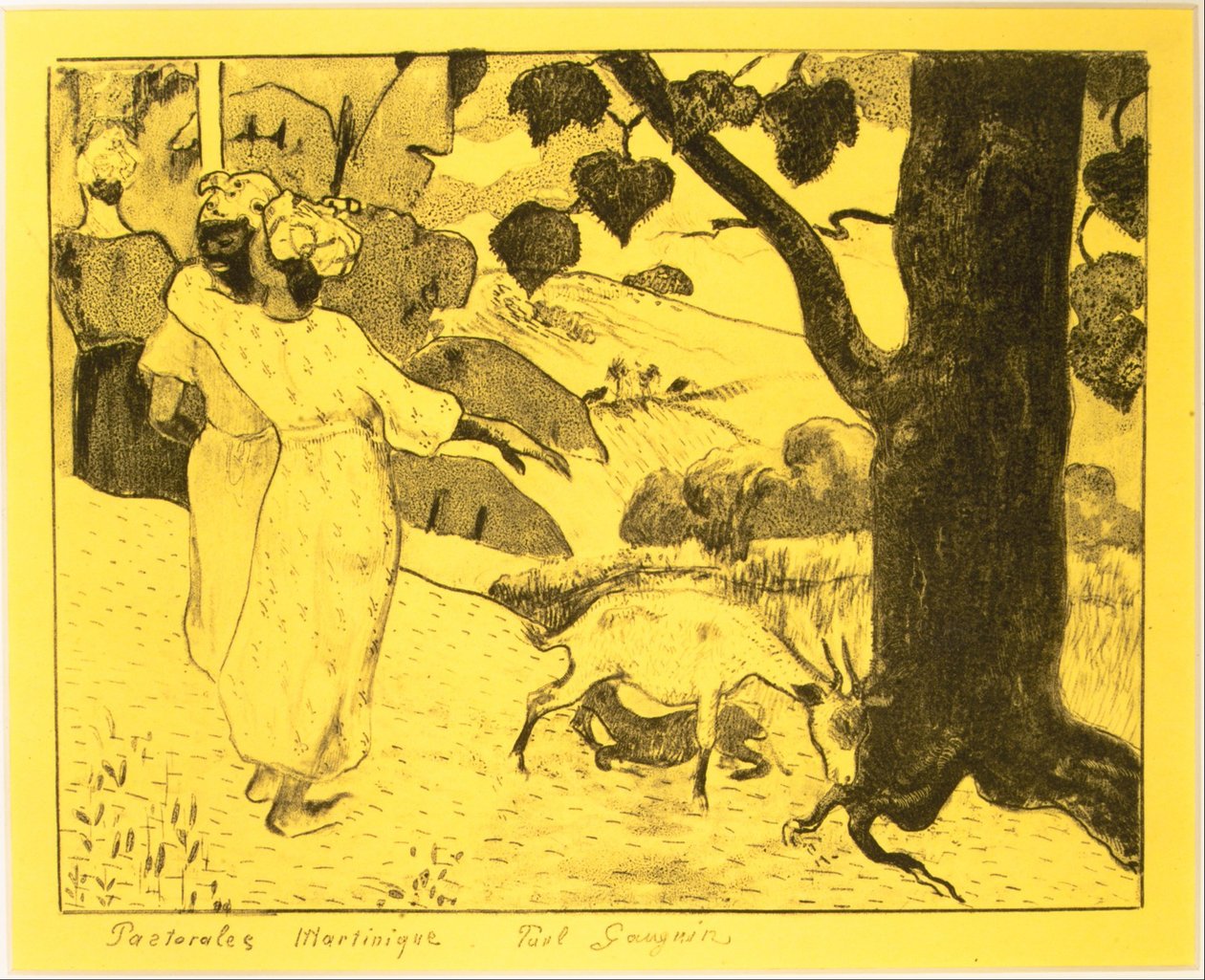 Martinique Pastorals, från Volpini Suite: Lithographic Drawings, 1889., 1889. av Paul Gauguin