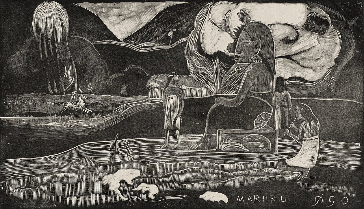 Maruru (erbjudanden av tacksamhet) av Paul Gauguin