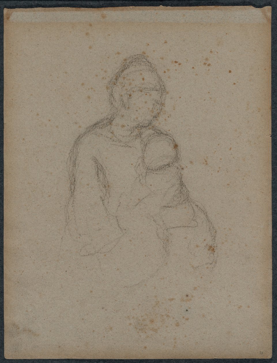 Mor och barn recto, 1870-talet. av Paul Gauguin
