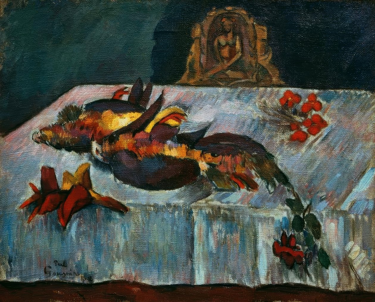 Stilleben med exotiska fåglar av Paul Gauguin