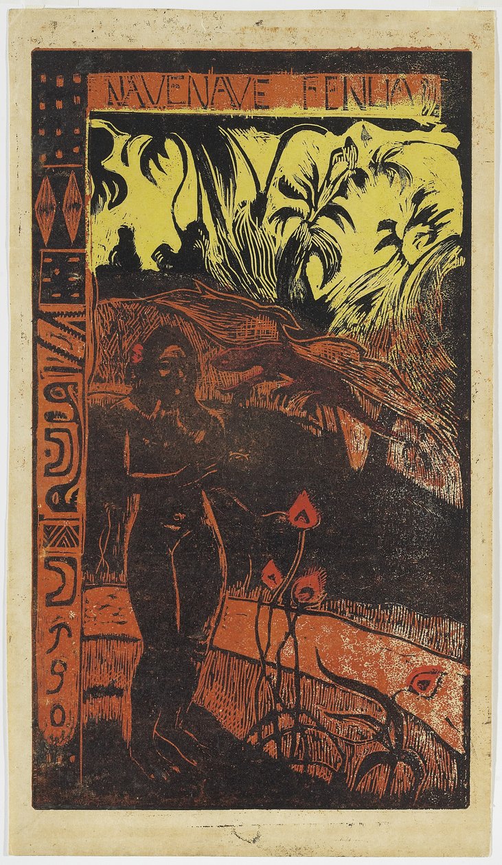 Nave Nave Fenua från Noa Noa-serien av Paul Gauguin