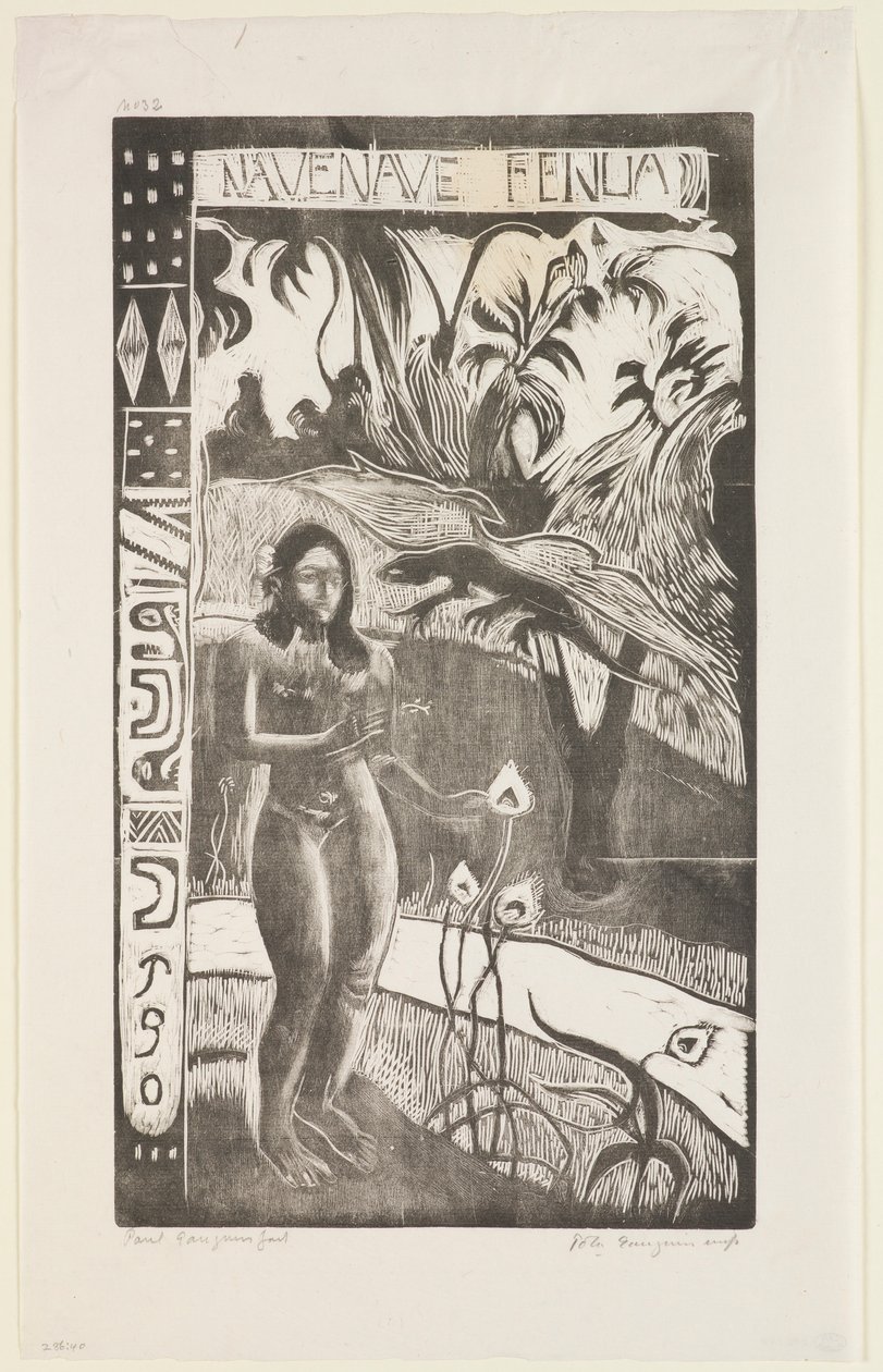 Nave Nave Fenua, från serien "Noa Noa" av Paul Gauguin