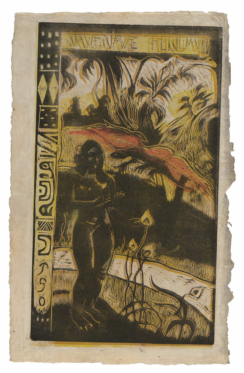 Nave nave fenua (Delightful Land), från Noa Noa Suite av Paul Gauguin