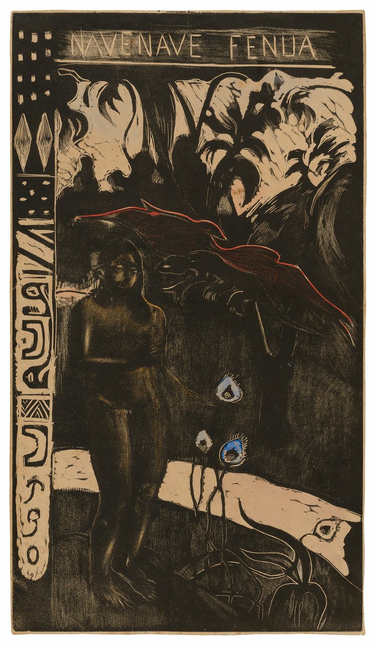 Nave nave fenua (Delightful Land), från Noa Noa-sviten av Paul Gauguin