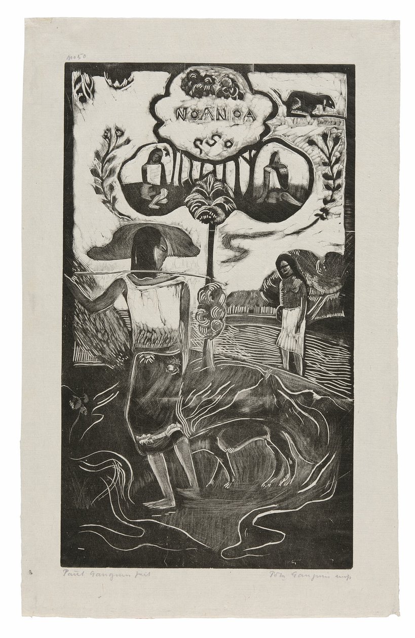 Noa Noa (Fragrant), från Noa Noa-sviten av Paul Gauguin