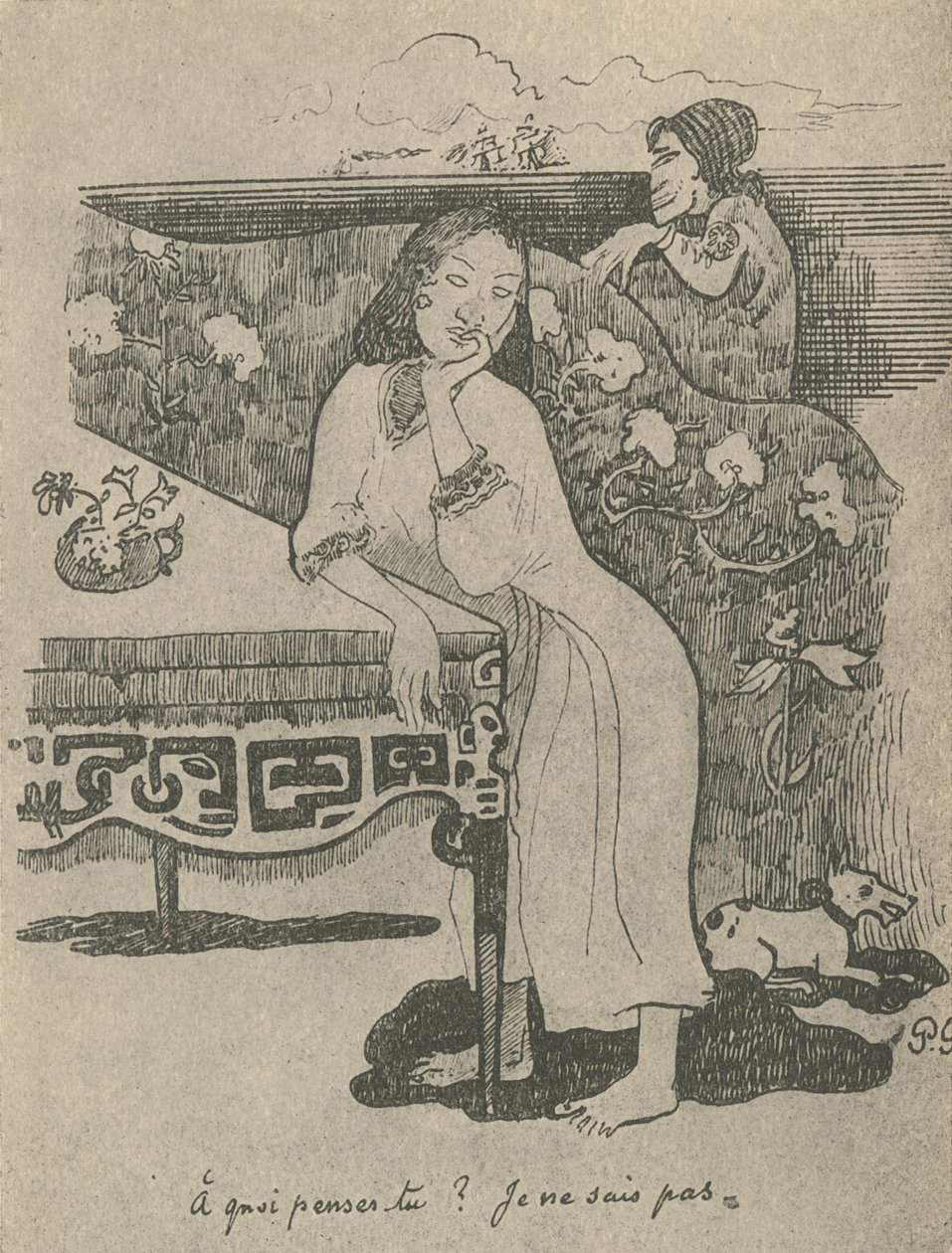 Om vad du tänker vet jag inte om, 1936 av Paul Gauguin