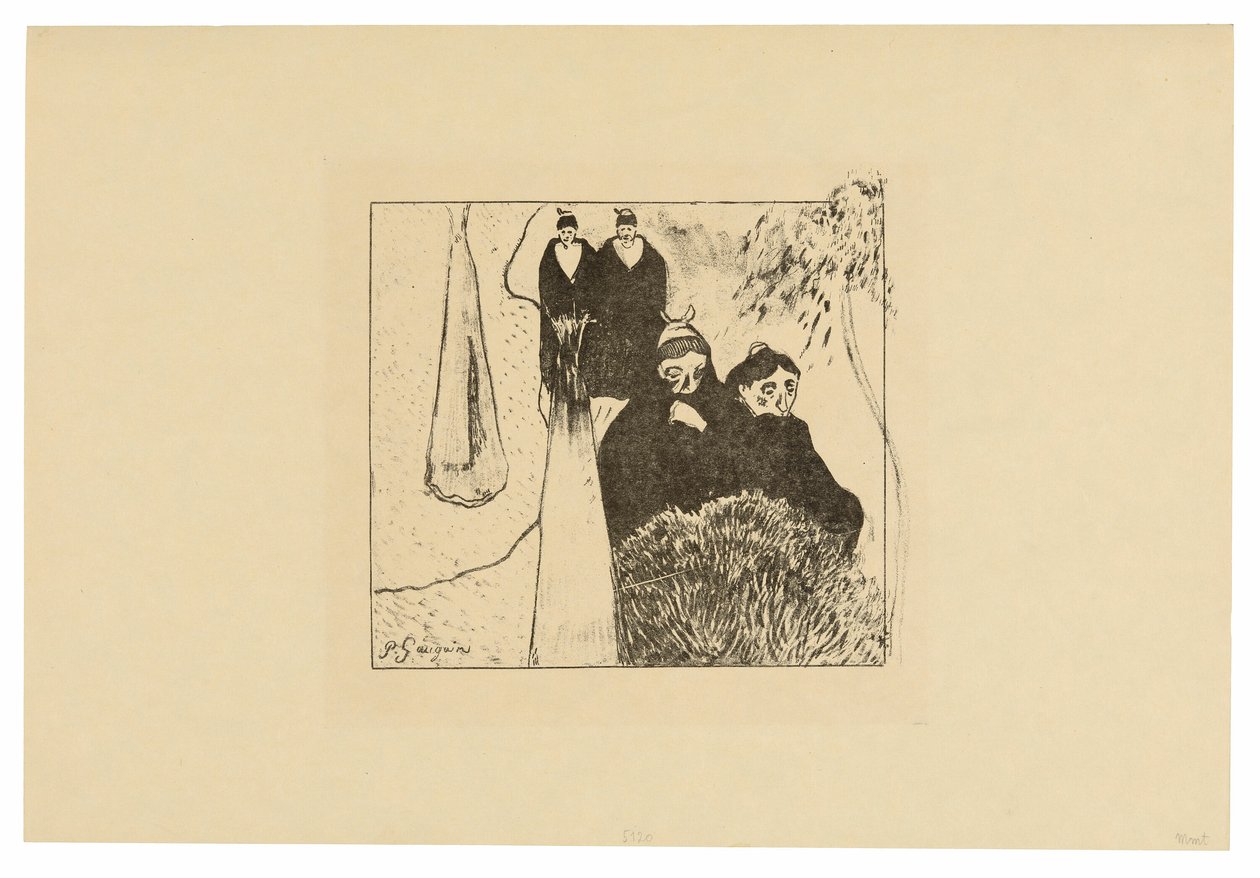 Old Women of Arles, från Volpini Suite av Paul Gauguin