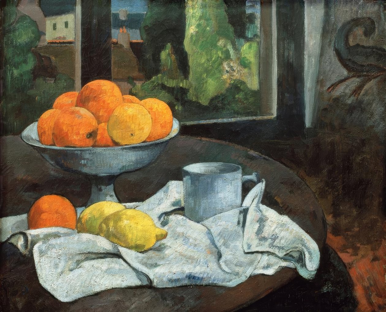Apelsiner och citroner med utsikt över Pont–Aven av Paul Gauguin