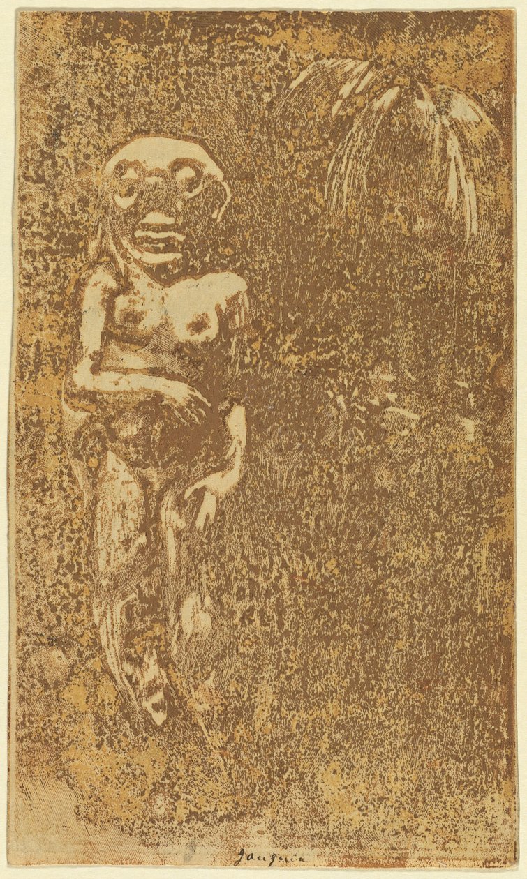 Oviri (vilden) [recto] av Paul Gauguin