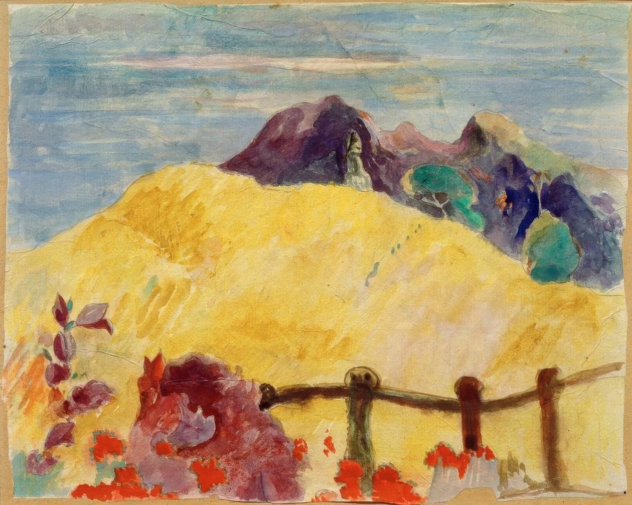 Gården är av mässing av Paul Gauguin