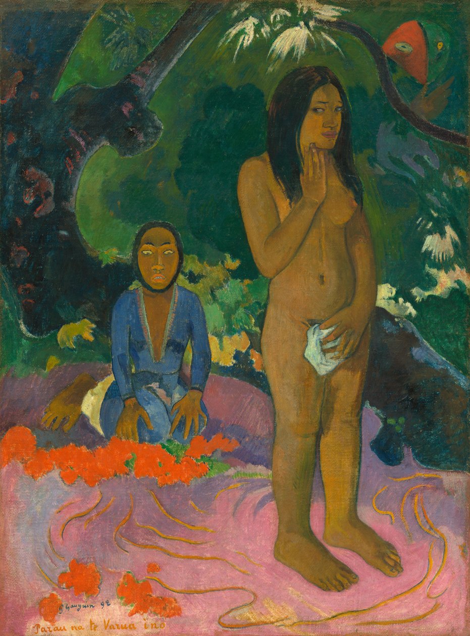 Djävulens ord, 1892. av Paul Gauguin