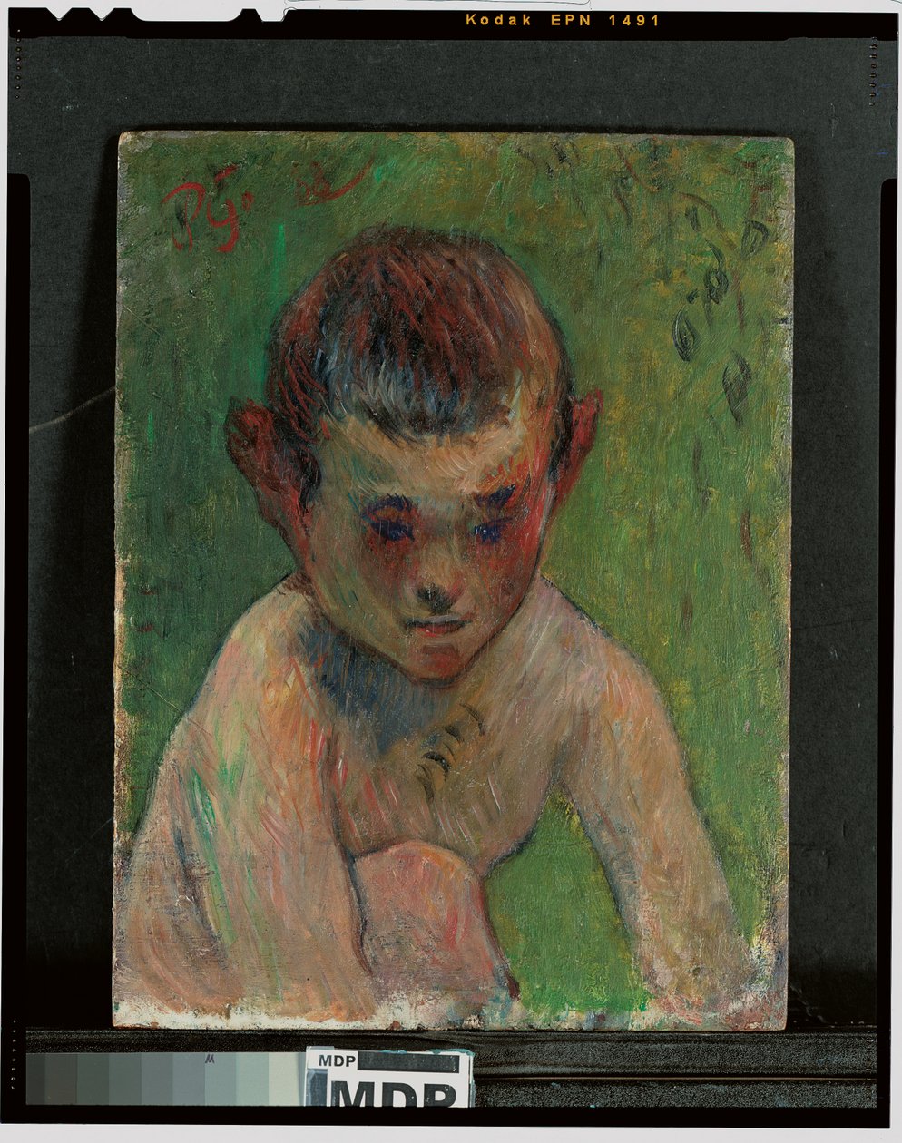 Lilla bretonska badaren, 1888 av Paul Gauguin