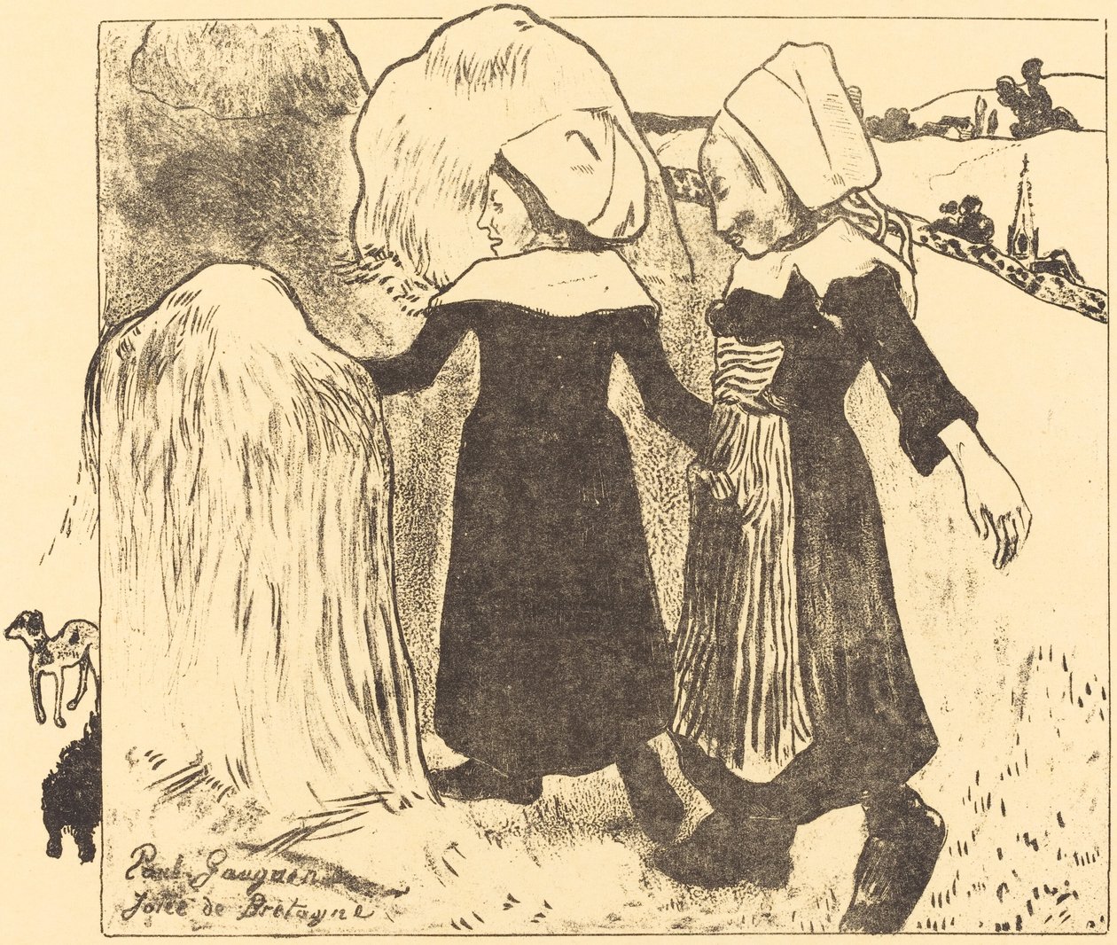 Pleasures of Bretagne (Joies de Bretagne) av Paul Gauguin