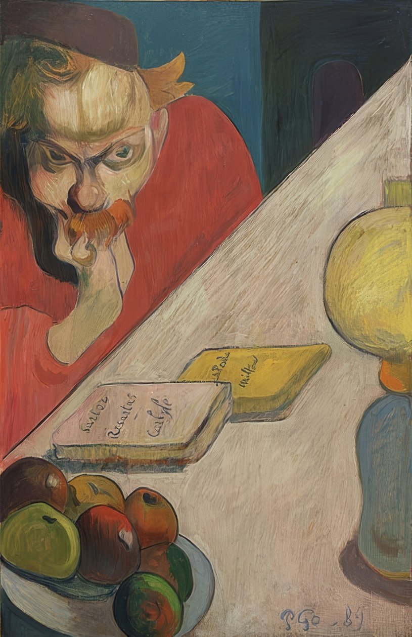 Porträtt av Jacob Meyer de Haan. 1889 av Paul Gauguin