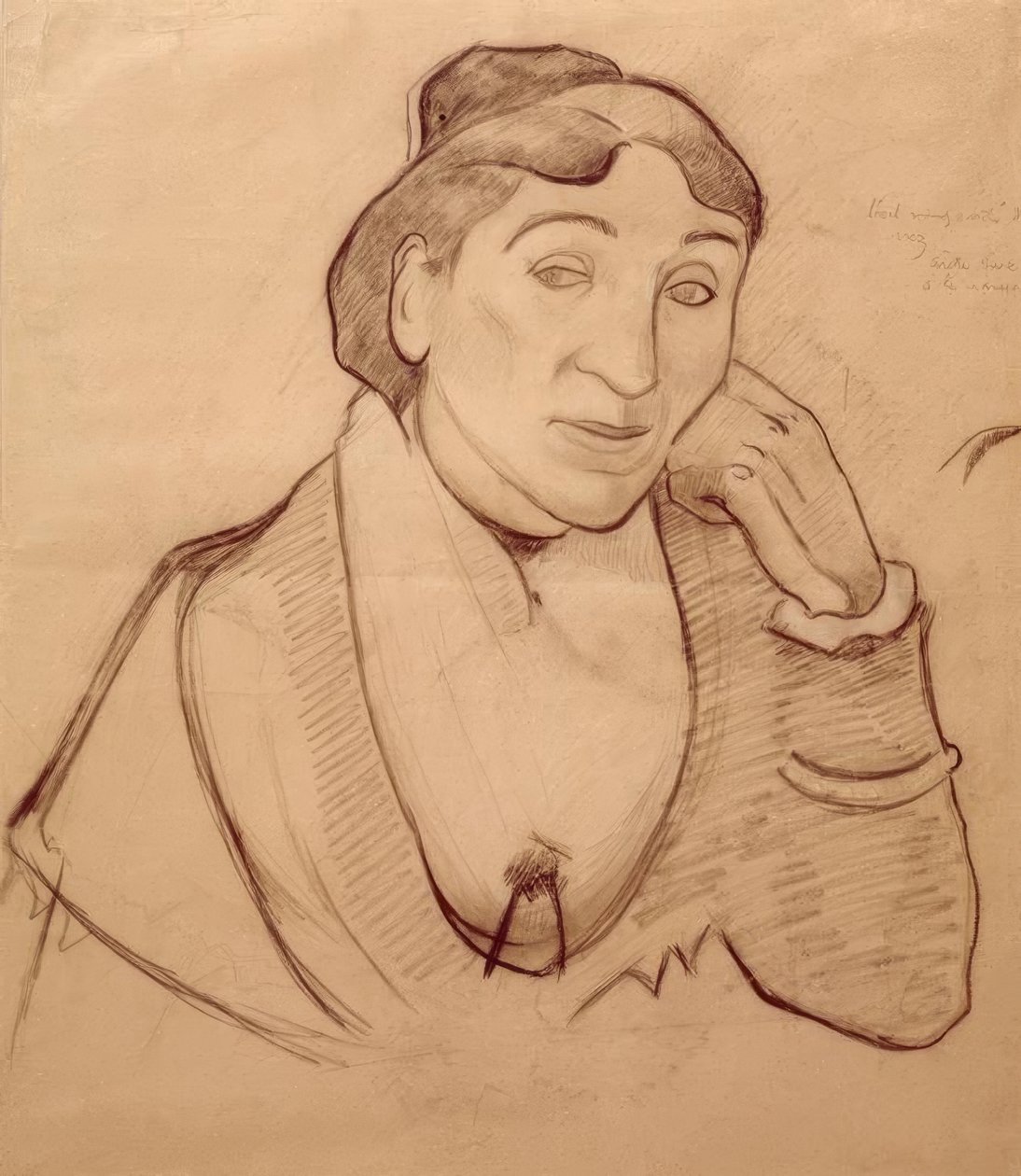 Porträtt av Arlesienne av Paul Gauguin