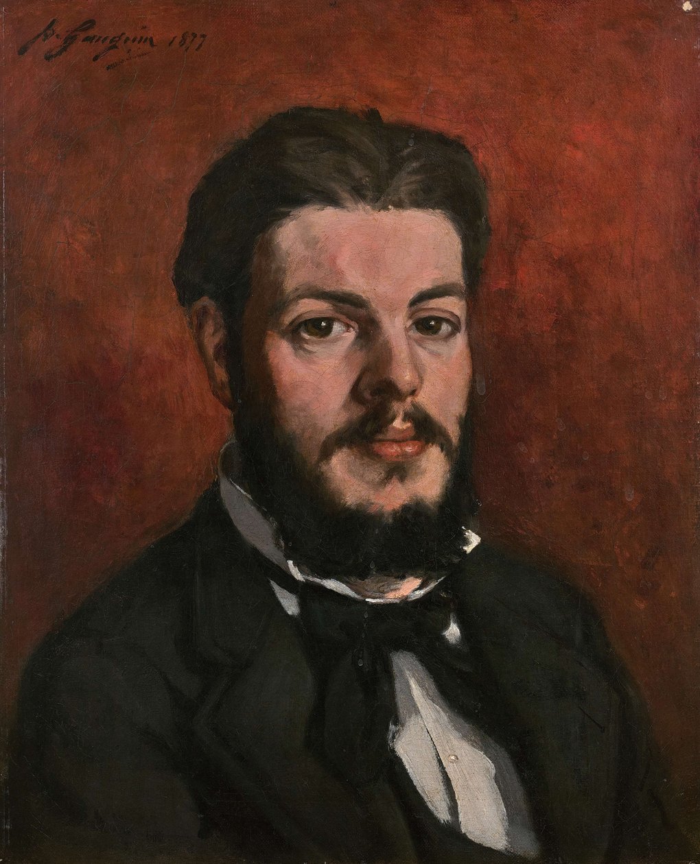 Porträtt av Claude Antoine Charles Favre, 1877. av Paul Gauguin