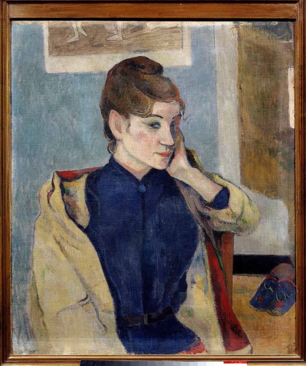 Porträtt av Madeleine Bernard Målning av Paul Gauguin (1848-1903) 1888 Sön. 0,72 x 0,58 m. Grenoble. Museum of Fine Arts av Paul Gauguin