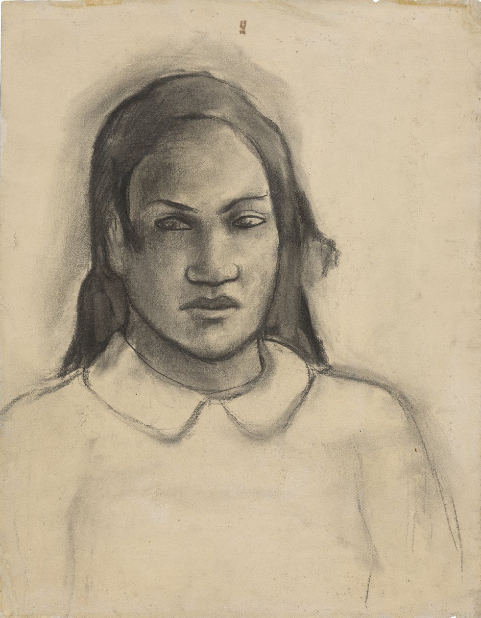 Porträtt av Tehamana, 1891-93 av Paul Gauguin