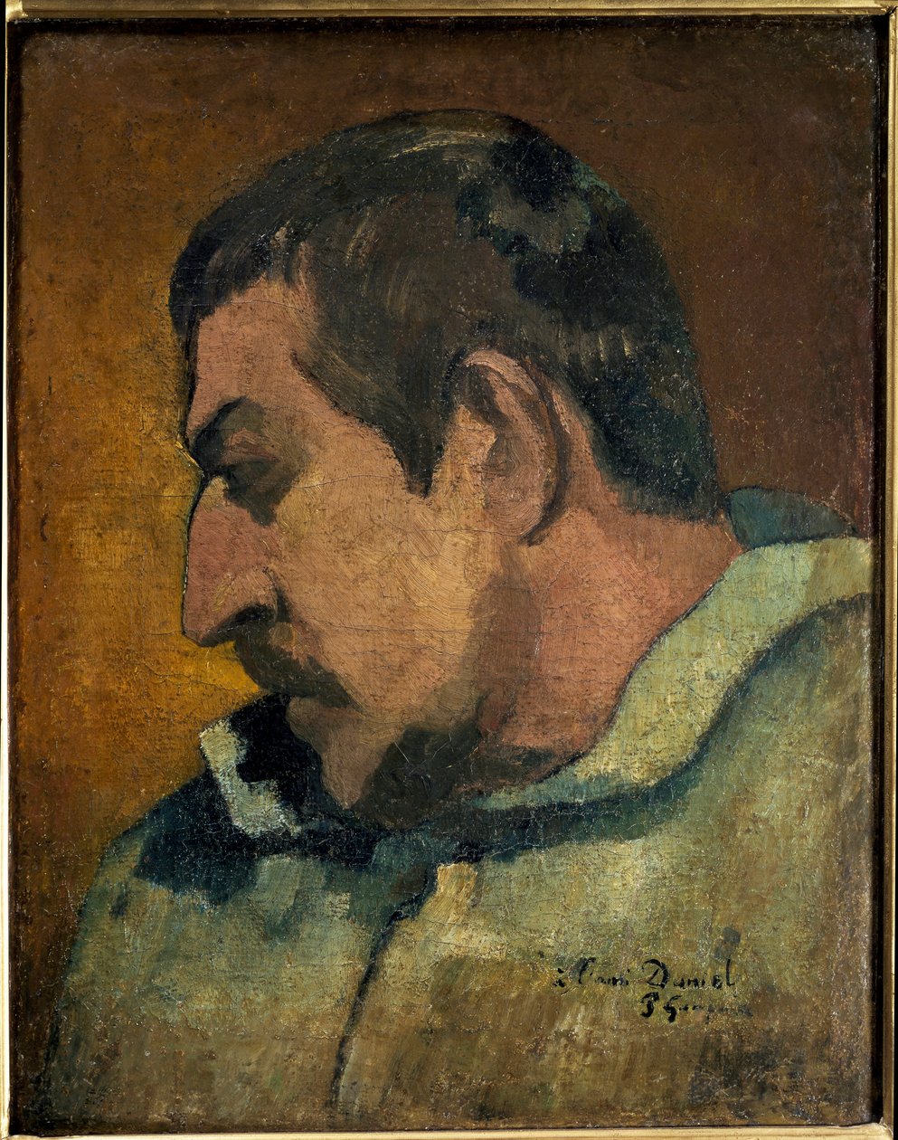 Porträtt av konstnären (olja på duk av Paul Gauguin