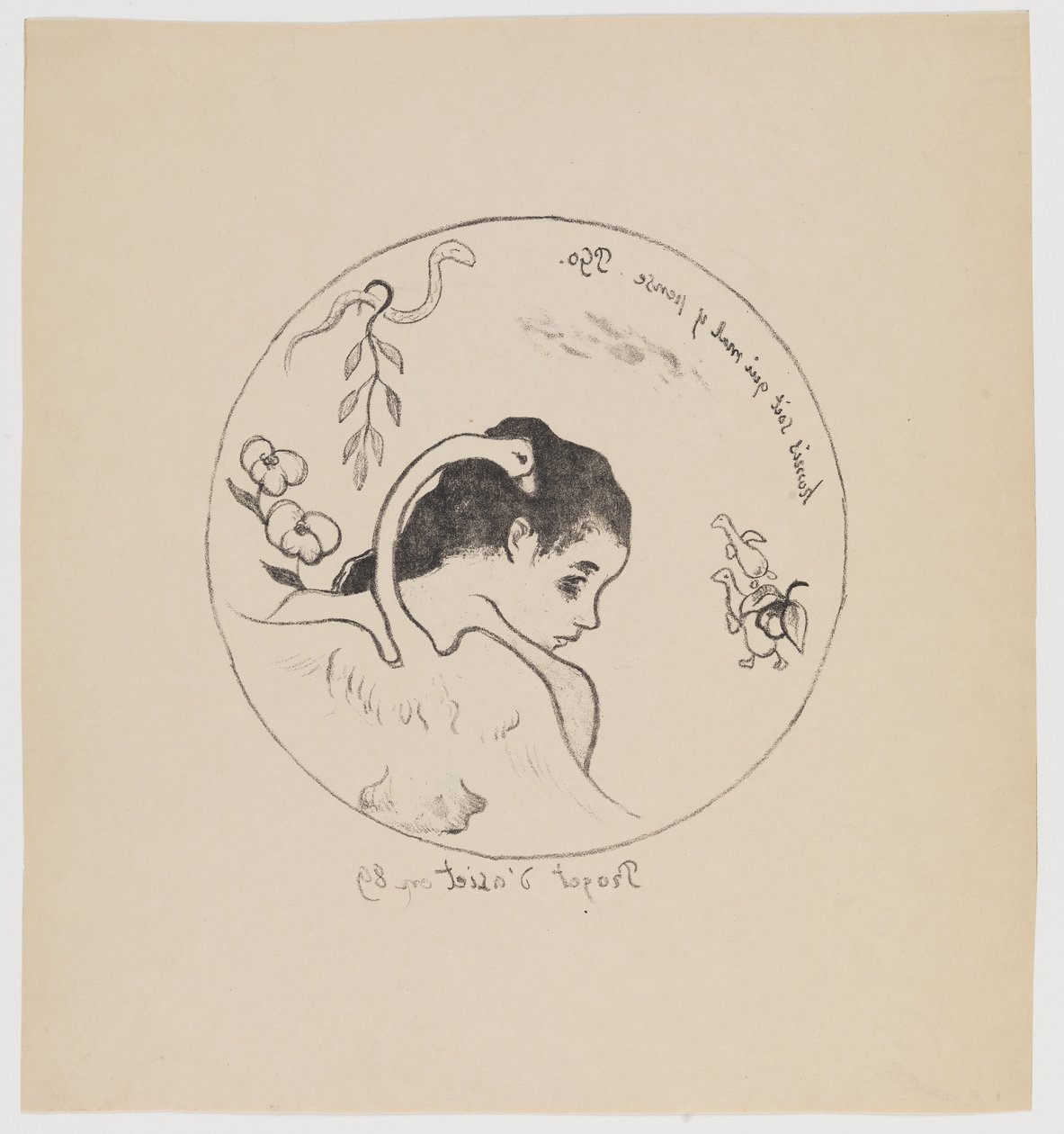 Basprojekt av Paul Gauguin