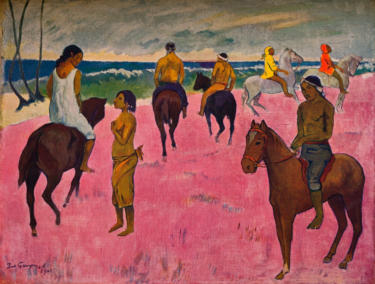 Ryttare på stranden, 1902 av Paul Gauguin
