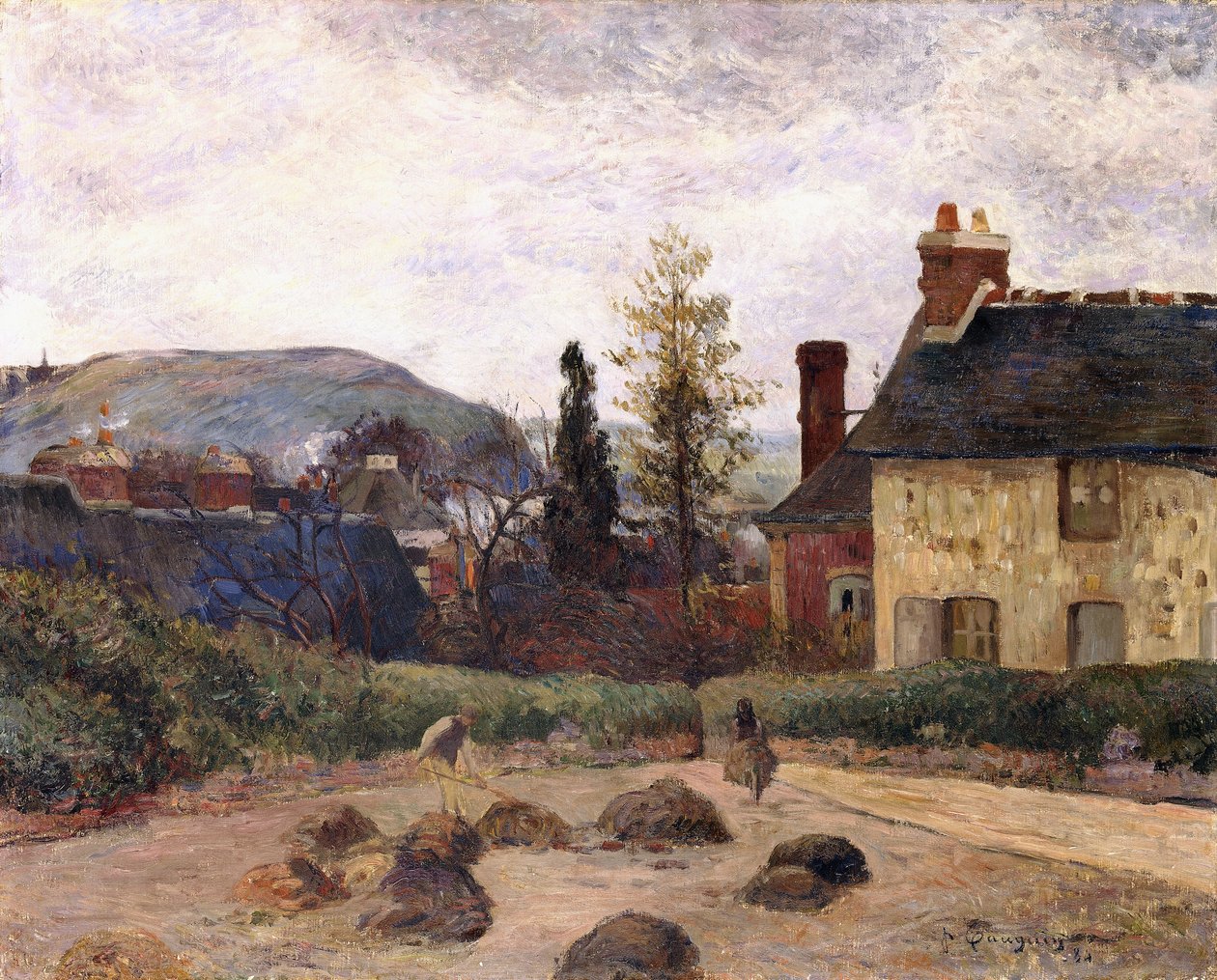 Återkomst från skörden, 1884 av Paul Gauguin