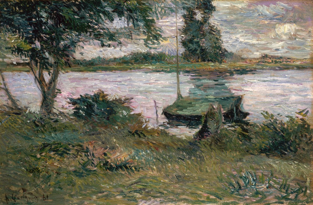 Flodbank av Paul Gauguin