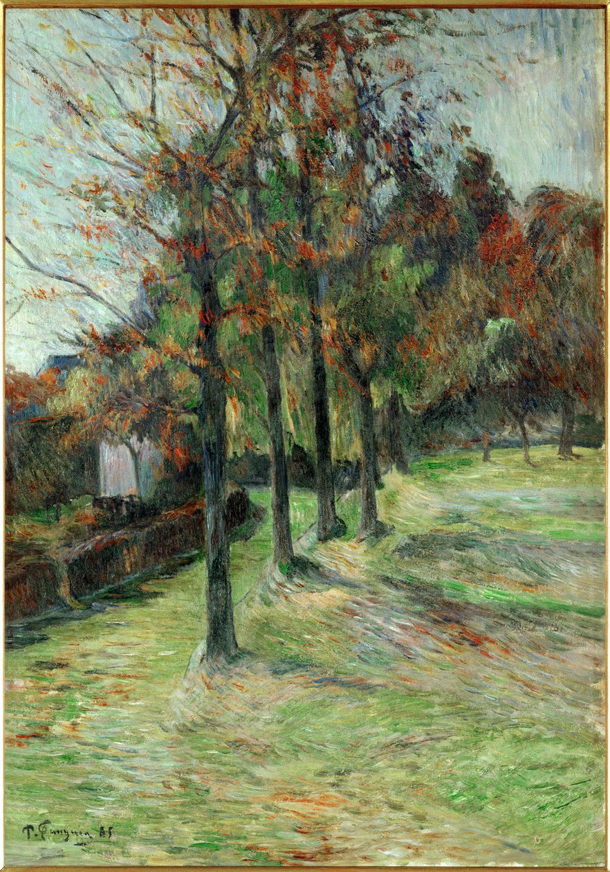 Route de Rouen II (olja på duk) av Paul Gauguin