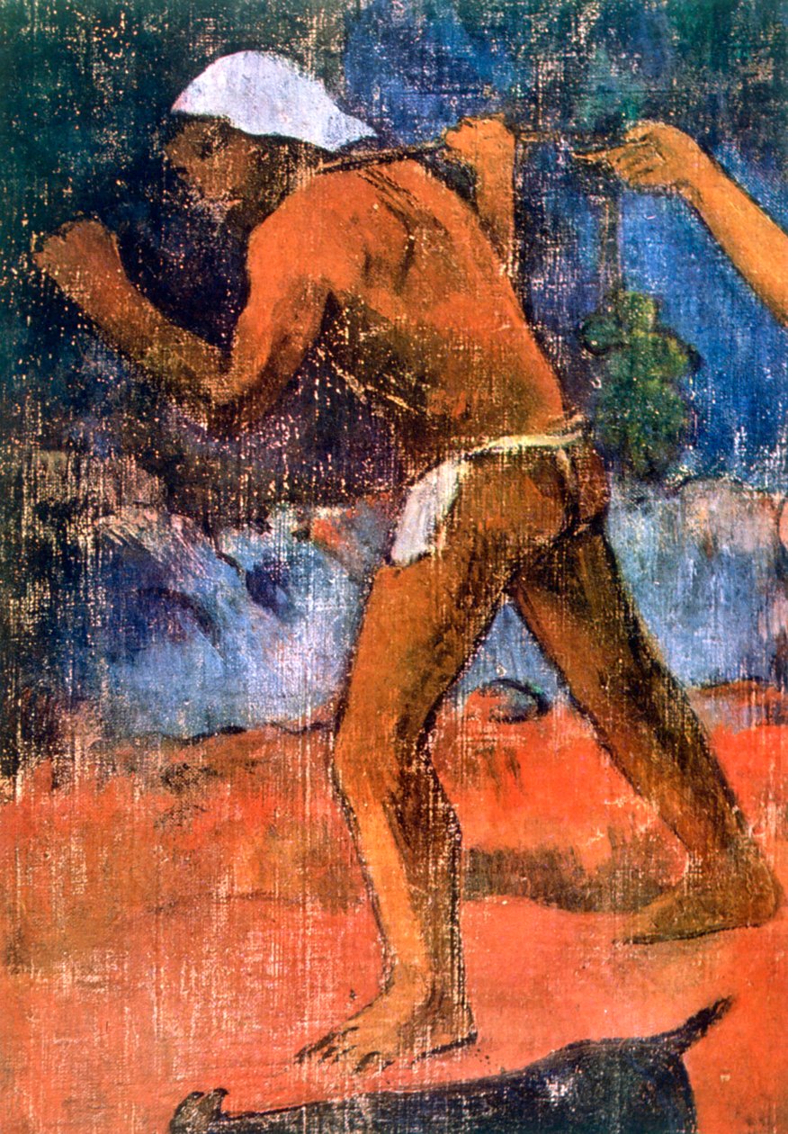 Scen från Tahitian Life detalj, 1896 av Paul Gauguin