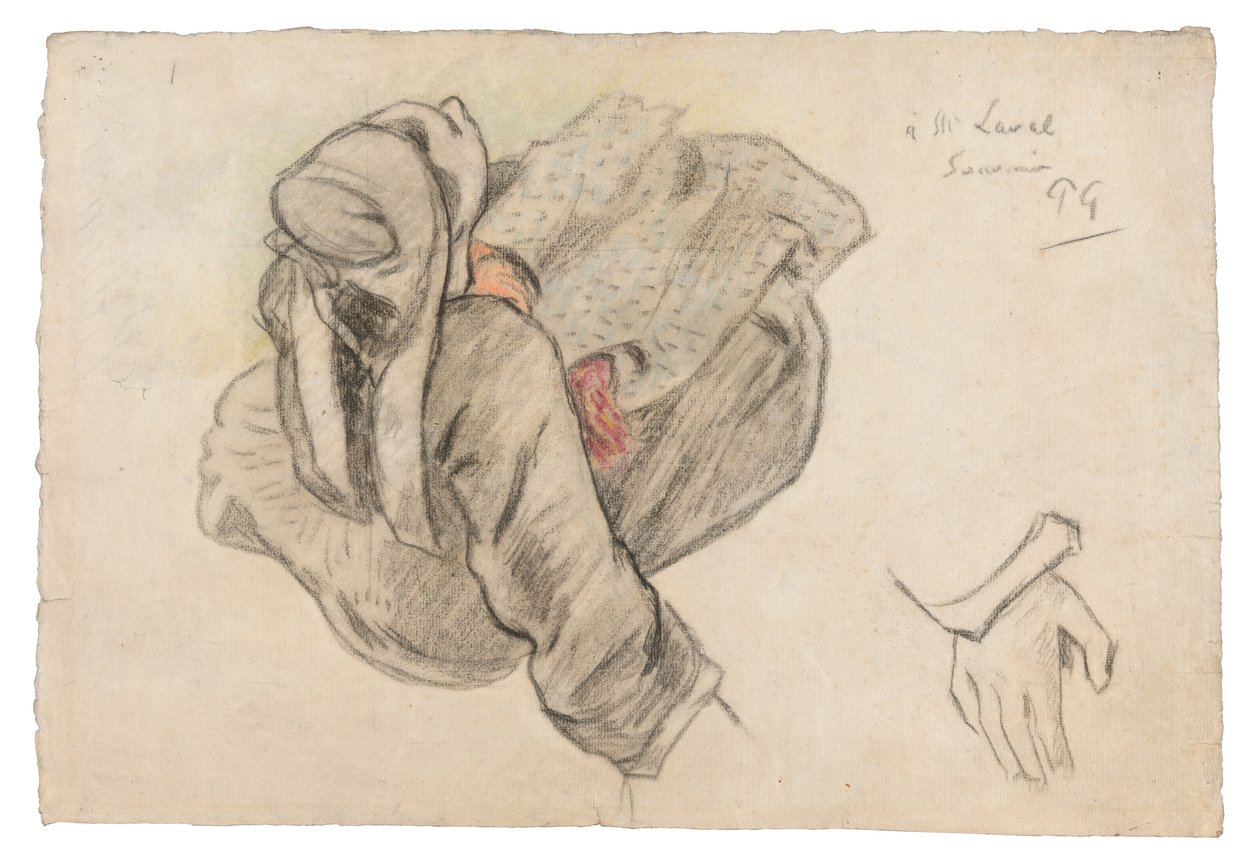 Sittande bretonsk kvinna av Paul Gauguin