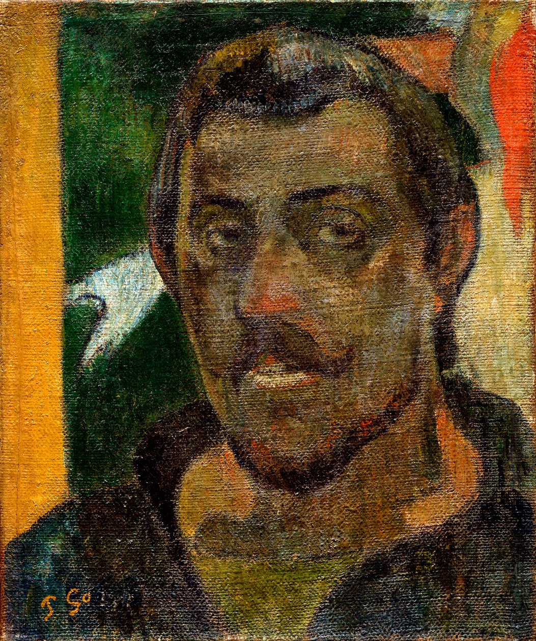 Självporträtt, 1890-1894. av Paul Gauguin