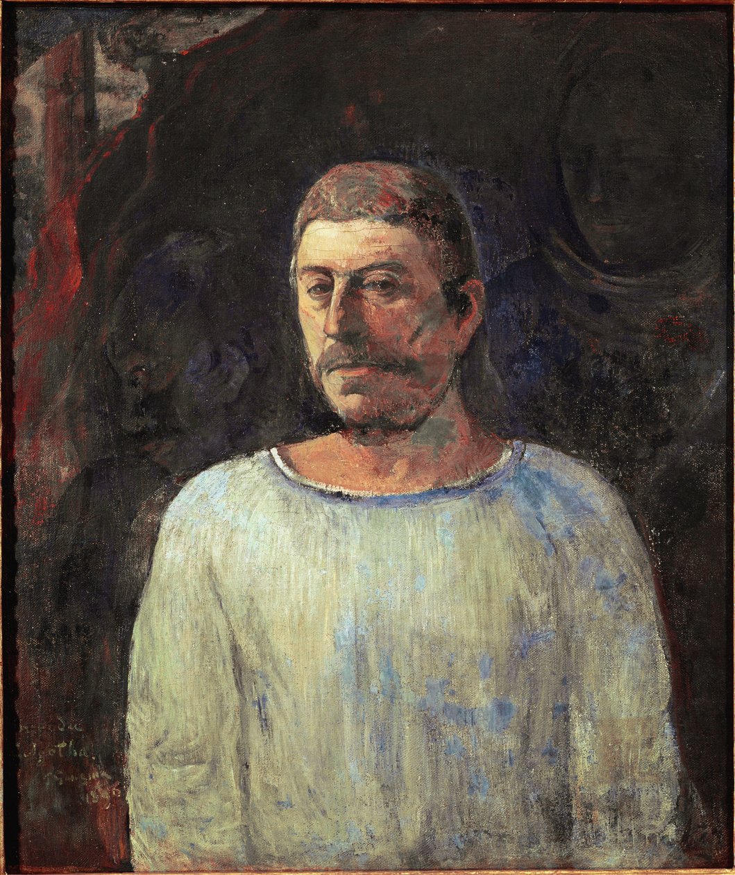 Självporträtt nära Golgata av Paul Gauguin