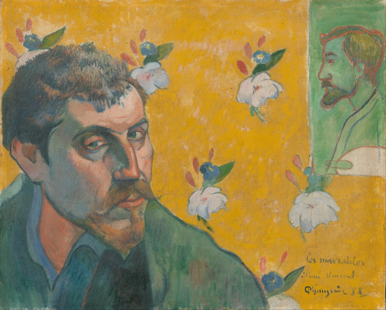 Självporträtt, Les Miserables, 1888 (olja på duk) av Paul Gauguin