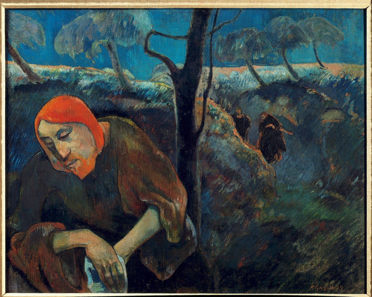 Självporträtt eller "" Kristus i olivernas trädgård "" Målning av Paul Gauguin (1848-1903) 1889 Palm Beach. Norton Museum of Art av Paul Gauguin